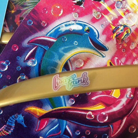 Lisa Frank Rainbow Dolphins Flip Flop Sandals - Picture 2 of 4